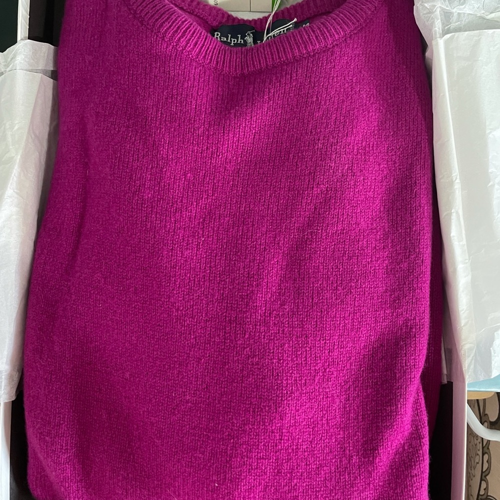 NWT Vintage Ralph Lauren Wool Sweater M - Picture 4 of 5